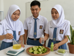 Inovasi Siswa SMA Negeri 4 Tebing Tinggi, Ubah Limbah Kulit Jeruk Nipis Jadi Sabun Kertas Antibakteri