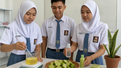 Inovasi Siswa SMA Negeri 4 Tebing Tinggi, Ubah Limbah Kulit Jeruk Nipis Jadi Sabun Kertas Antibakteri