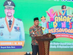 Suasana penuh tawa dan semangat masa depan memenuhi Aula Kantor Bupati Batubara dalam peringatan HAN ke-41