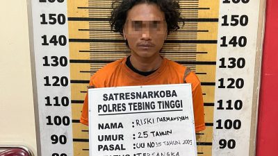 Tindak Tegas Polres Tebingtinggi: Pengedar Ganja 78 Gram Diciduk di Siantar