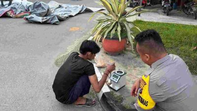 Di Sebuah Senja di Asahan, Polisi Bantu Petani Jual Ribuan Kilogram Jagung ke Bulog