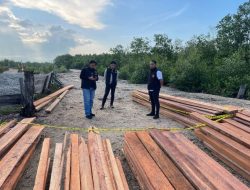 Aparat Polsek Tebing Tinggi Berhasil Ungkap Kayu Ilegal di Pelabuhan Lukun