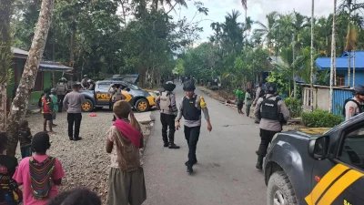 Anggota Brimob di Timika Dipanah Sekelompok Warga Kwamki Narama